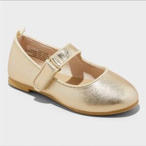 Toddler Girls Gold Ballet Flat Size 5